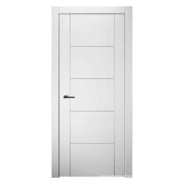 White brief bright color modern vinyl natural security interior casement MDF/HDF wood door for business bedroom